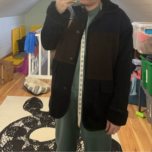 Stephanie Mathew’s Wool Colorblock Coat - Picture 6 of 6